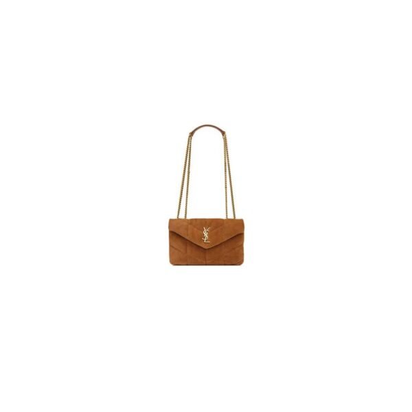 YSL Toy Puffer in suede