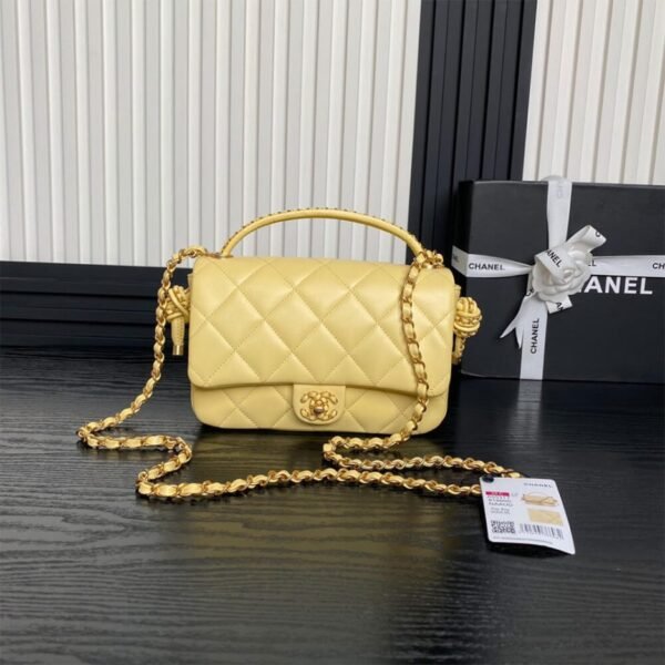 CHANEL Flap Bag with Top Handle(HIGH-END GRADE) - Image 2