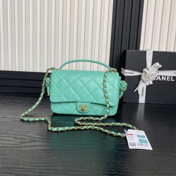 CHANEL Flap Bag with Top Handle(HIGH-END GRADE) - Image 2