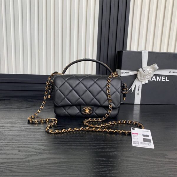 CHANEL Flap Bag with Top Handle(HIGH-END GRADE) - Image 2