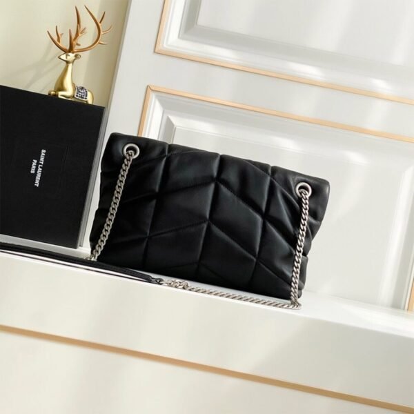 PUFFER SMALL CHAIN BAG IN QUILTED LAMBSKIN - Image 3