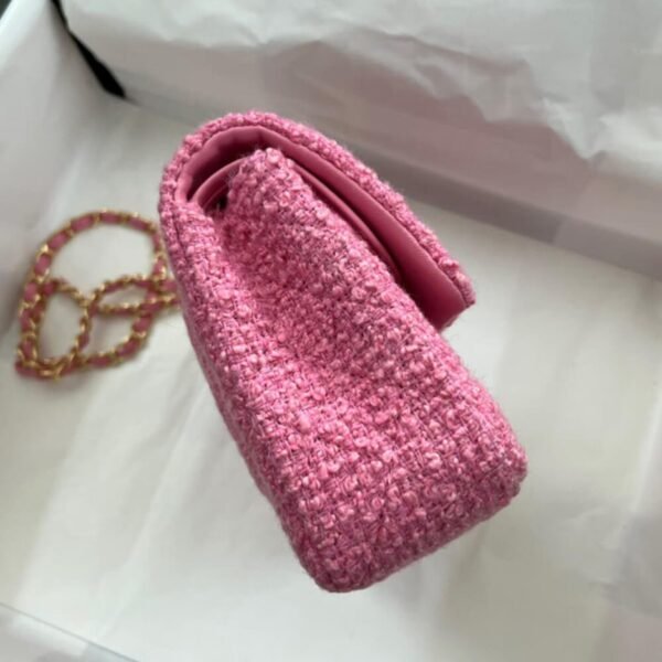 Chanel Tweed Medium Classic Flap Bag - Image 3