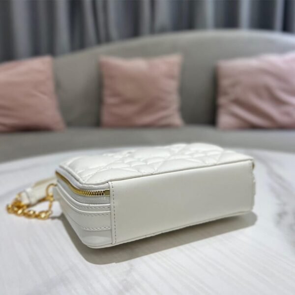 DIOR CARO BOX BAG WITH CHAIN - Image 4
