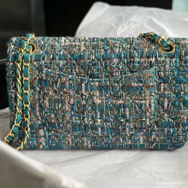 Chanel Tweed Medium Classic Flap Bag - Image 5