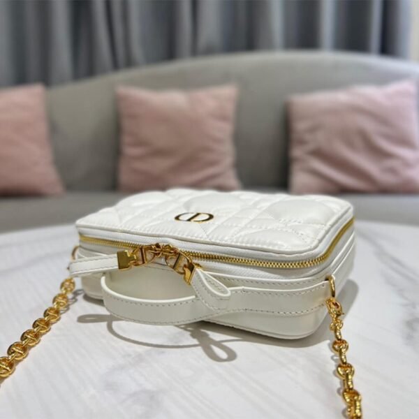 DIOR CARO BOX BAG WITH CHAIN - Image 5