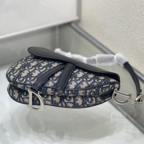 Dior Mini Saddle Bag with Strap - Image 5