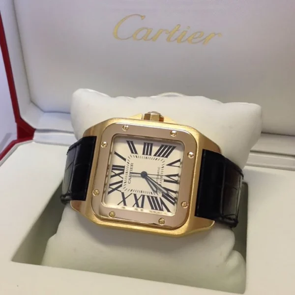 CARTIER santos 18kt Yellow Gold Men's WatchItem -W20071Y1 - Image 2