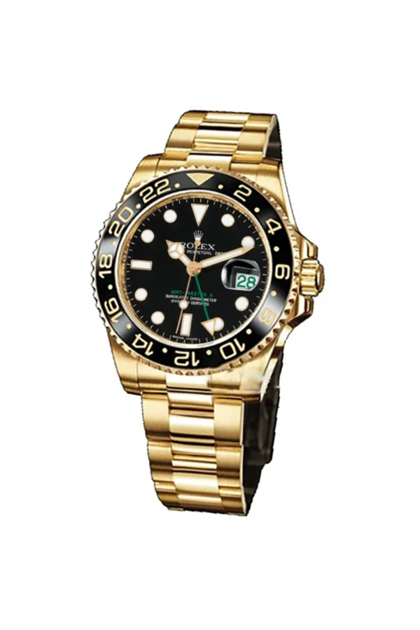 Rolex GMT-Master II Yellow Gold Automatic Green Dial Men's Watch 116718-LN-78208 - Image 9