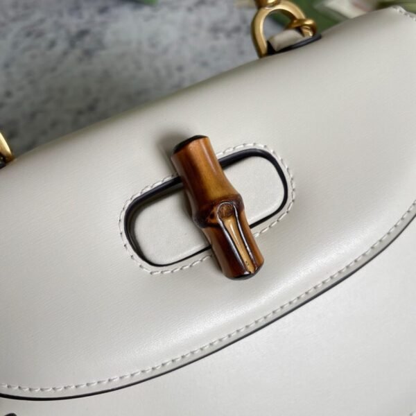 GUCCI BAMBOO 1947 JUMBO GG SMALL TOP HANDLE BAG - Image 6