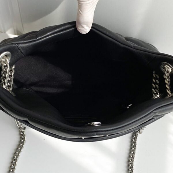 PUFFER SMALL CHAIN BAG IN QUILTED LAMBSKIN - Image 7