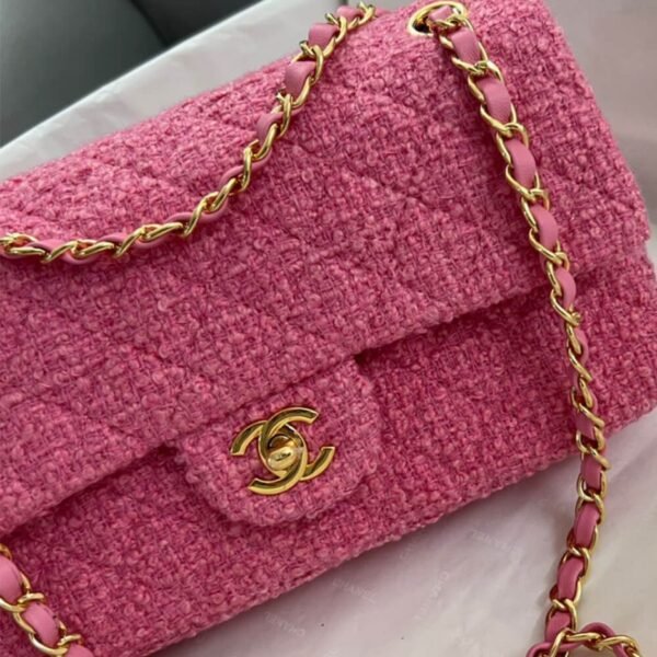 Chanel Tweed Medium Classic Flap Bag - Image 7