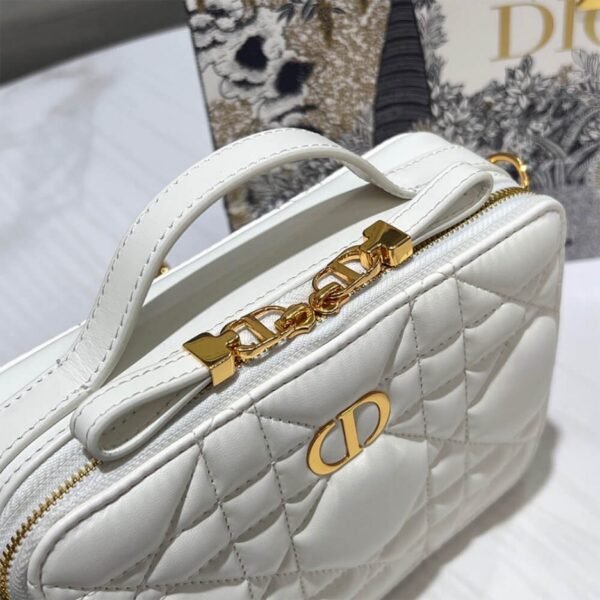 DIOR CARO BOX BAG WITH CHAIN - Image 8