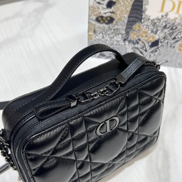 DIOR CARO BOX BAG WITH CHAIN - Image 8