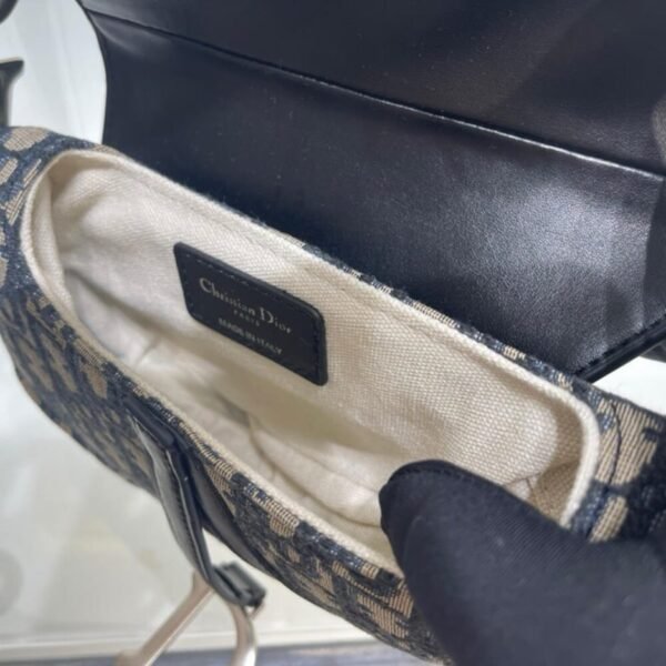 Dior Mini Saddle Bag with Strap - Image 8