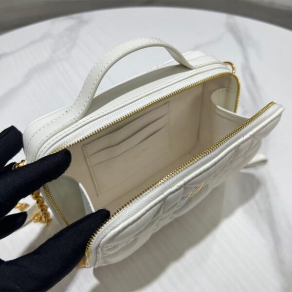 DIOR CARO BOX BAG WITH CHAIN - Image 9