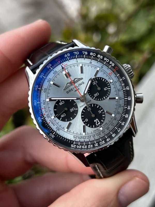 Breitling Navitimer B01 Chronograph Ice Blue Dial 43 AB0138241C1P1 - Image 6