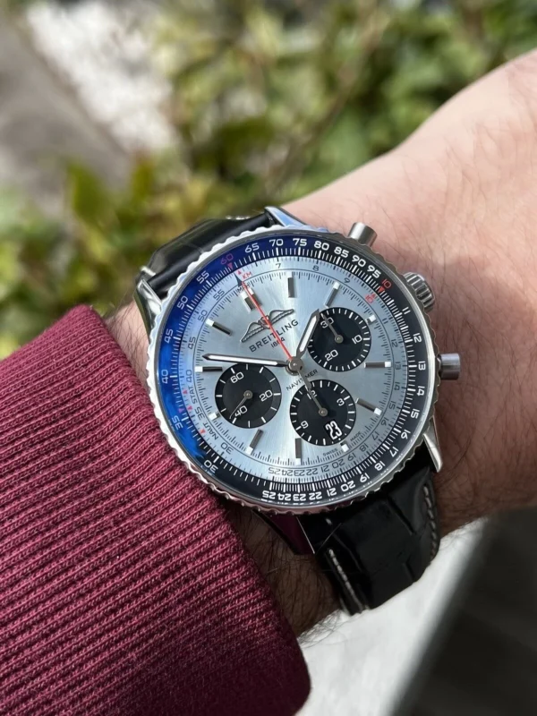 Breitling Navitimer B01 Chronograph Ice Blue Dial 43 AB0138241C1P1 - Image 7